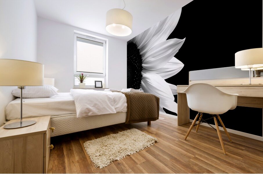 Sunflower Selfie 16 - Sunflower Portrait Art Prints Mural print