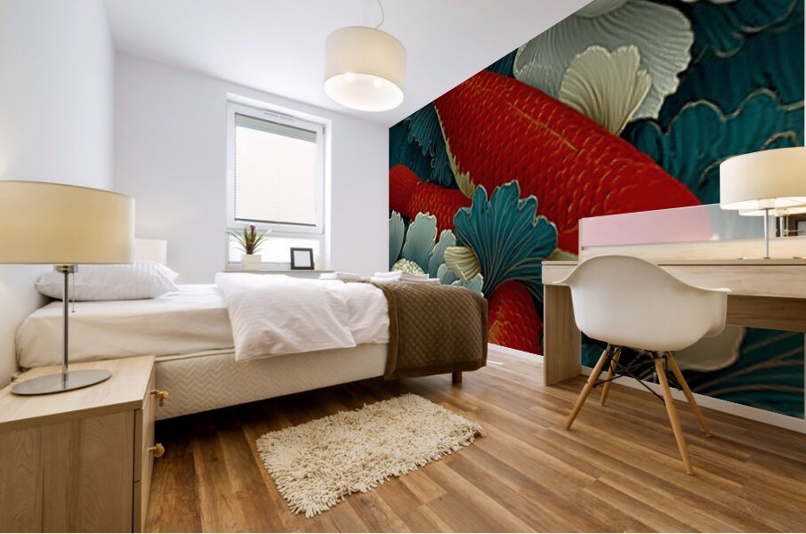 Seishin No Koun 精神の幸運 - Spiritual Good Fortune - Japanese Floral Art Prints Mural print