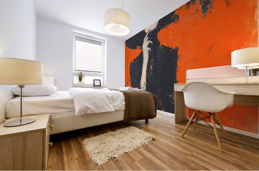 Noir Elegance Portrait – Vintage Fashion Art Print Mural print