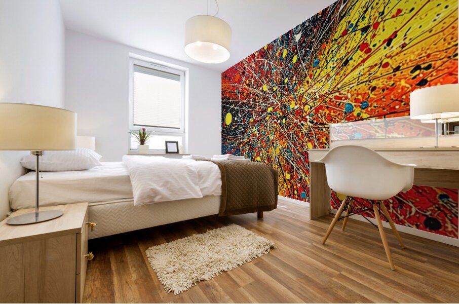 Chaotic Clarity – Anxiety Abstract Print Mural print