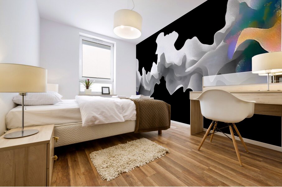 Spectrum Front – Electric Cloudscape Abstract Print Mural print