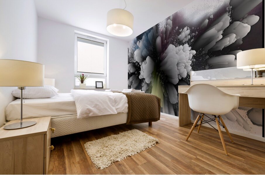 Monochrome Catalyst – Dynamic Monochromatic Abstract Print Mural print