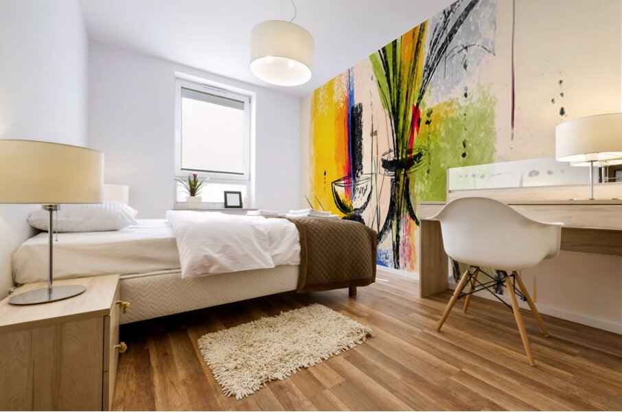 Studio Still – Abstract Vase Composition Print Mural print