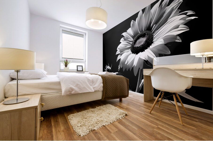 Iconic Sunflower – Golden Bloom Fine Art Print Mural print