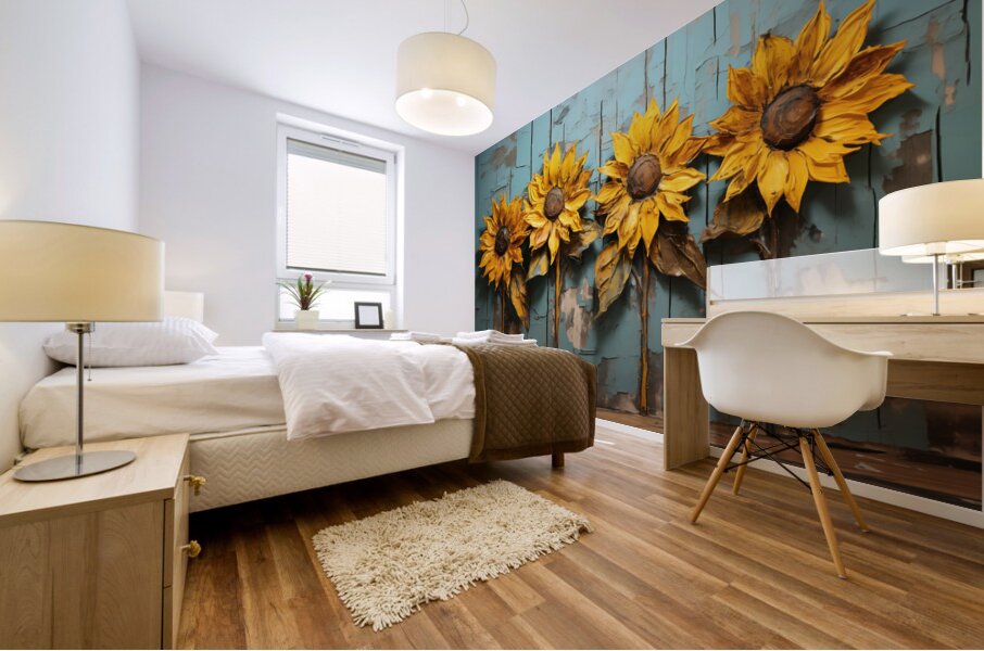 Tournesol - French Sunflower Art Prints Mural print