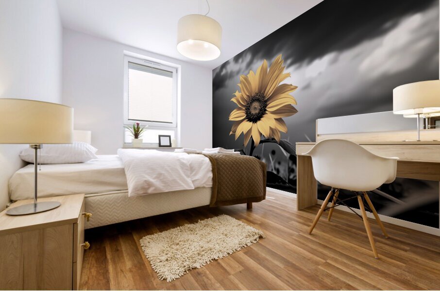 Helianthus Paradoxus - Sunflower Portrait Art Prints Mural print