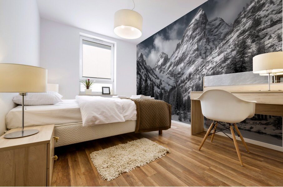 Where Giants Sleep - Mountain Landscape Art Prints Mural print