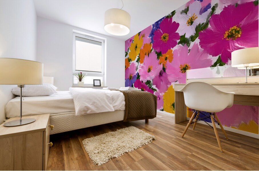 Eclat De Couleurs - Burst Of Colors - Abstract Floral Art Prints Mural print