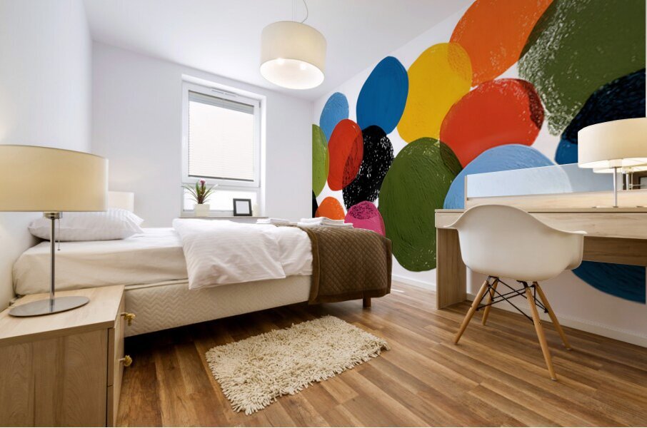 Pop Logic – Colorful Abstract Art Print Mural print