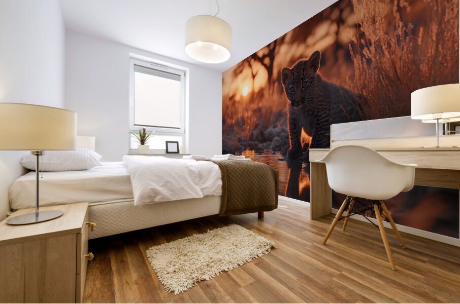 The Gaze – Wildlife Portrait Art Print Mural print