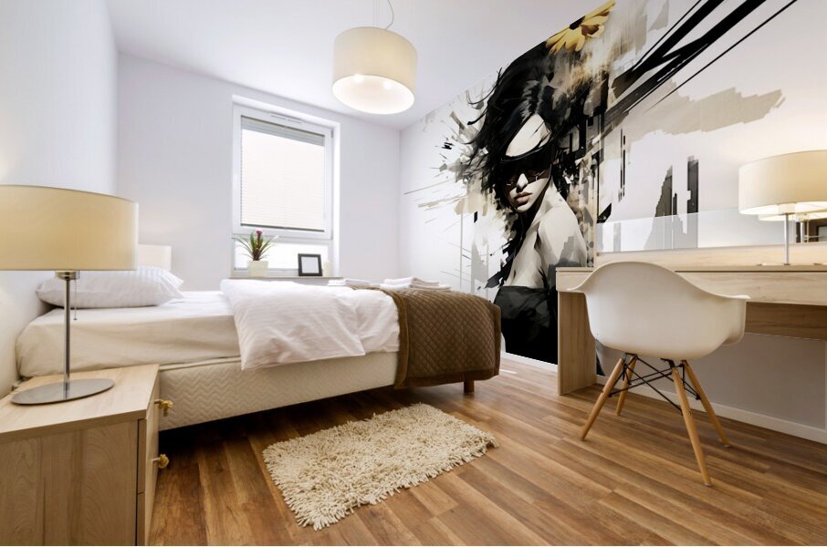 Assassin –  Womens Portrait Art Print Mural print