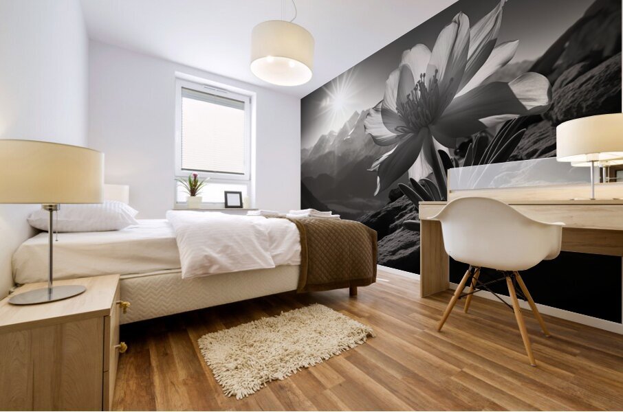 Alone – Dramatic Seascape Art Print Mural print