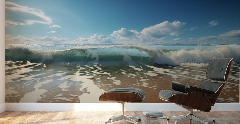 Beach – Modern Seascape Art Print Wall Murals