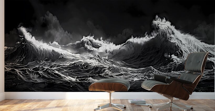 Tempestuous Symphony - Stormy Ocean Art Prints Wall Murals
