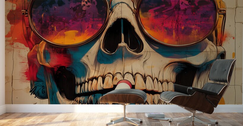 Boss Energy - Pop Surreal Skull Art Prints Wall Murals