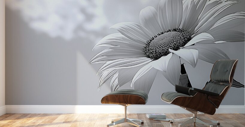 Helianthus Debilis - Botanical Sunflower Study Art Prints Wall Murals