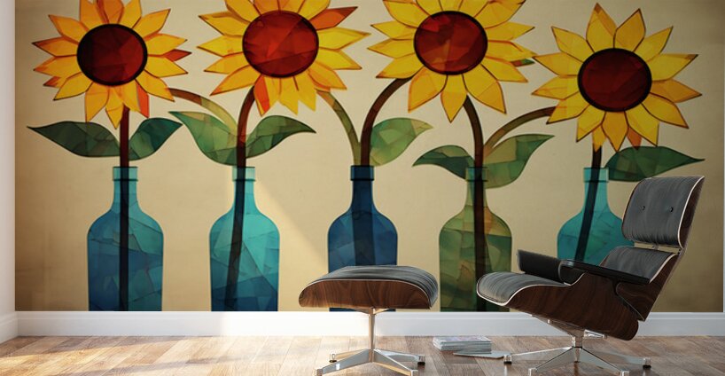 Hold The Line - Sunflower Row Art Prints Wall Murals