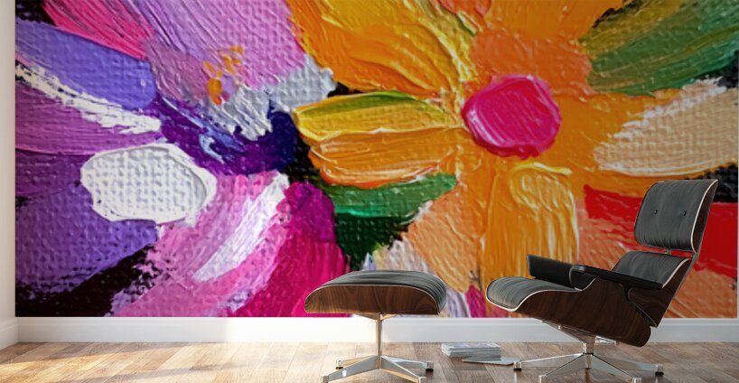 Eclat De Couleurs - Color Shout - Bold Floral Art Prints Wall Murals