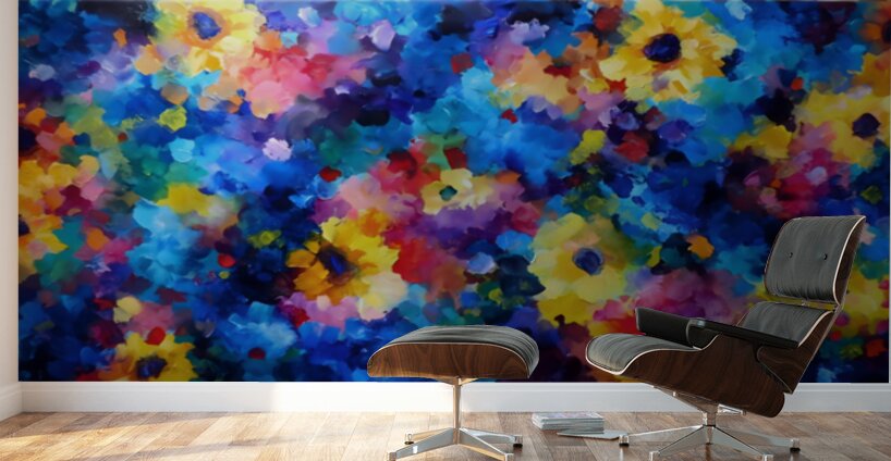 Sinfonia Di Colori - Symphony Of Colors - Vibrant Floral Art Prints Wall Murals