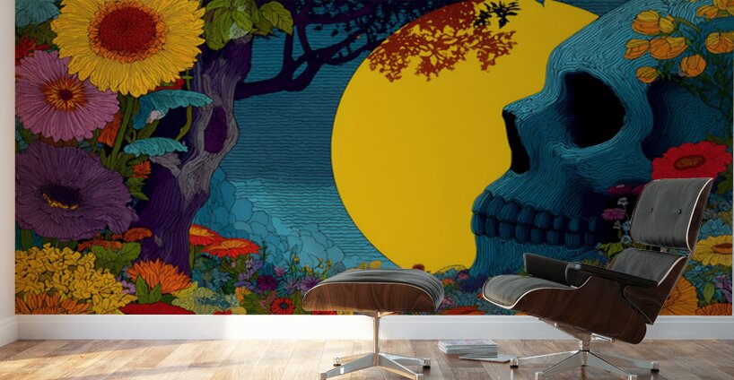 Life After Death - Pop Surreal Skull Art Prints Wall Murals
