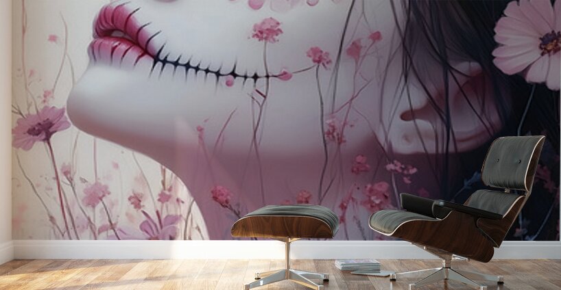 El Silencio De Los Muertos Bellos - The Silence Of The Beautiful Dead - Dia De Los Muertos Art Prints Wall Murals