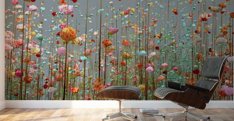 Elevation Botanique - Botanical Elevation - Contemporary Floral Art Prints Wall Murals