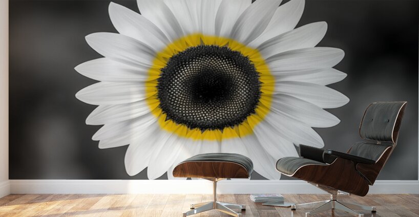 Sunflower Selfie 12 - Sunflower Portrait Art Prints Wall Murals