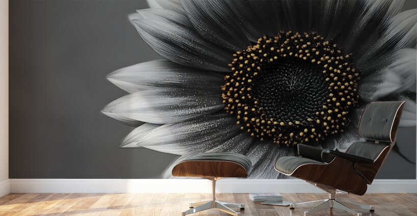 Sunflower Selfie 15 - Sunflower Portrait Art Prints Wall Murals