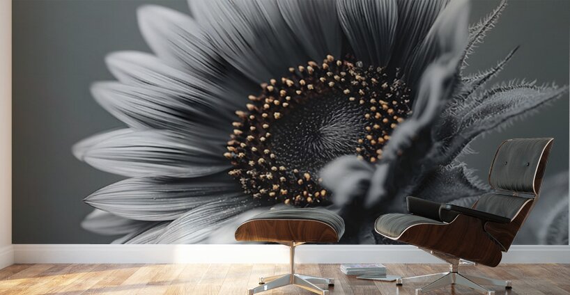 Sunflower Selfie 19 - Sunflower Portrait Art Prints Wall Murals