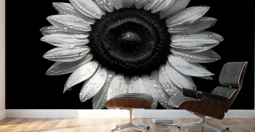 Sunflower Selfie 22 - Sunflower Portrait Art Prints Wall Murals