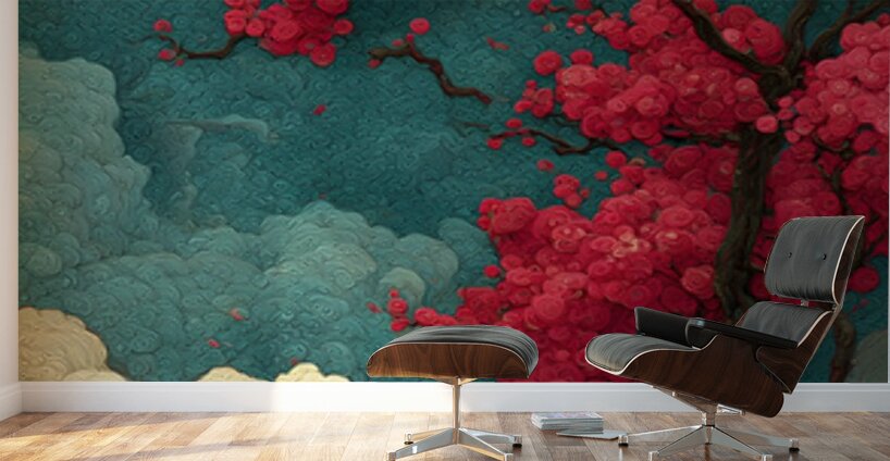 Sakura No Yume 桜の夢 - Cherry Blossom Dream - Japanese Cherry Blossom Art Prints Wall Murals