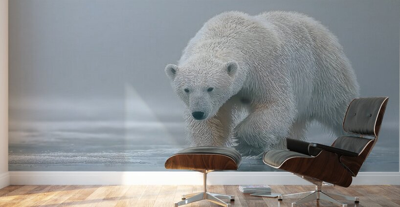 Ghost of the Tundra – Arctic Wildlife Art Print Wall Murals