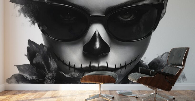 El Arte de Matar – The Art of the Kill Sugar Skull Art Print Wall Murals