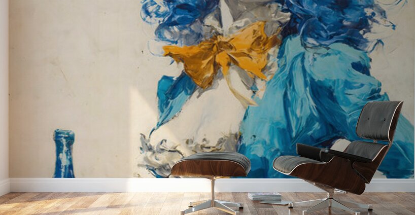 Sonrisa de Champan – Champagne Smile Vintage Poster Art Print Wall Murals