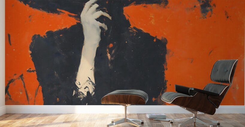 Noir Elegance Portrait – Vintage Fashion Art Print Wall Murals