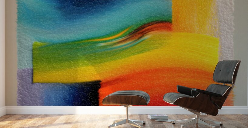 Chromatic Blocks VIII – Patchwork Abstract Print Wall Murals