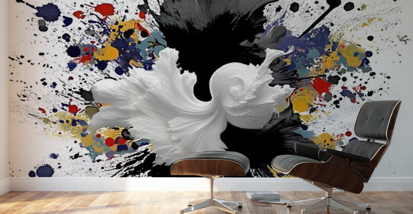 Catalyst Bloom – Ink & Color Explosion Print Wall Murals