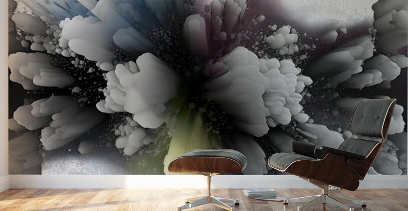 Monochrome Catalyst – Dynamic Monochromatic Abstract Print Wall Murals