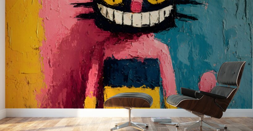 The Laughing Cat – Contemporary Pop Art Print Wall Murals