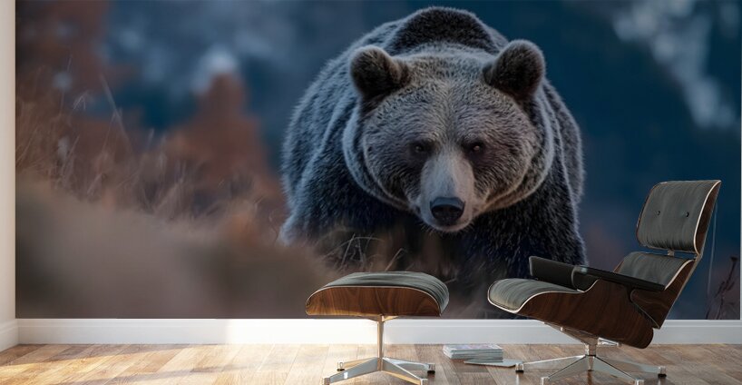 Alpine Titan – Grizzly Bear Print Wall Murals
