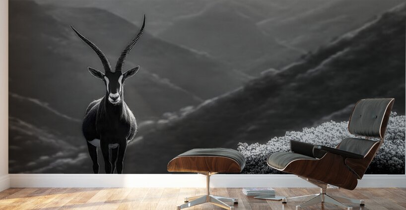 Silent Horn – Saola Print Wall Murals