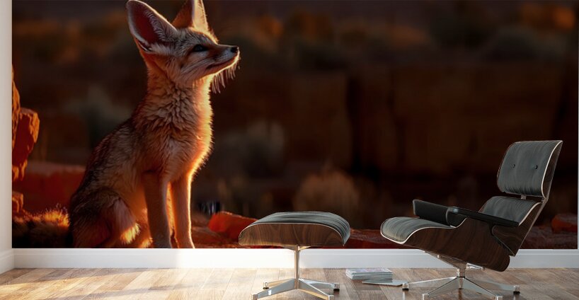 Dustwalker – Fennec Fox Print Wall Murals