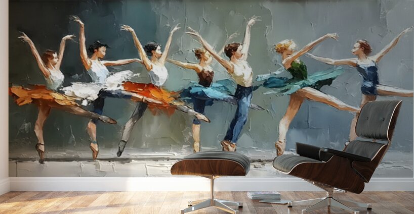 Rhythm in Motion – Ballet Dancers Print Wall Murals