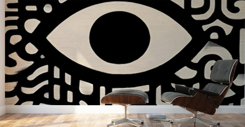 Eye in the Code – Abstract Symbolism Print Wall Murals