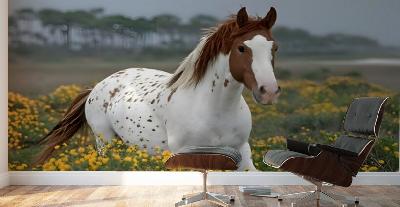 Wild Blossom – Spotted Appaloosa Horse Print Wall Murals