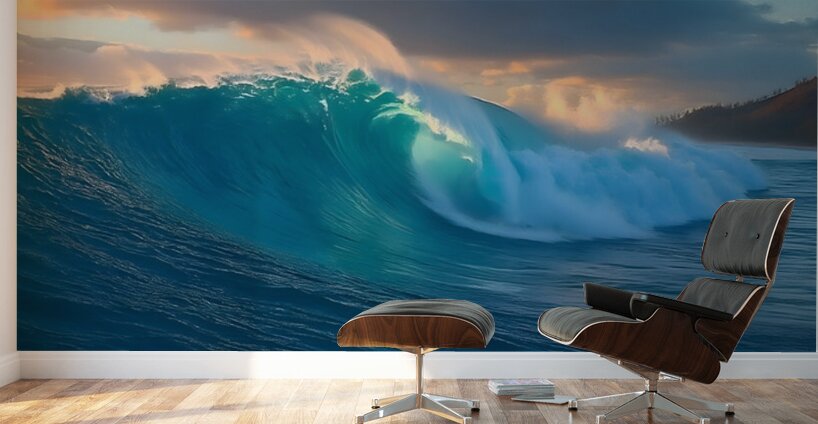 Ocean Fury – Crashing Wave Print Wall Murals