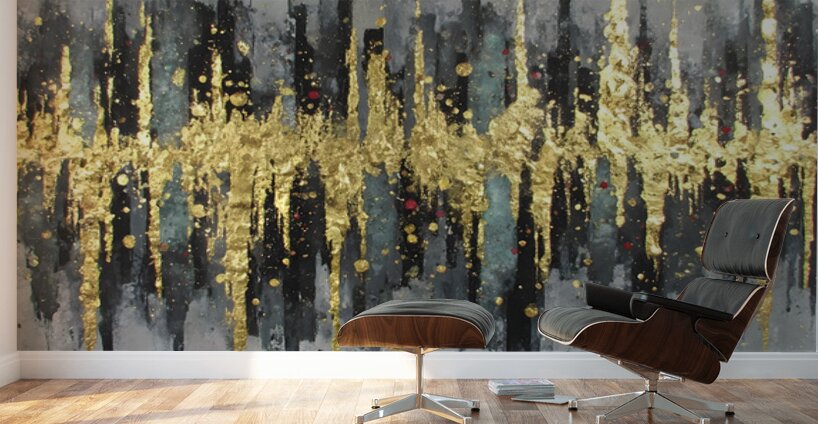 Urban Chaos – Abstract Cityscape Art Print Wall Murals