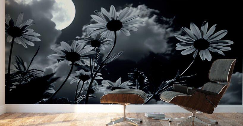 Harmony in Bloom – Soft Focus Botanical Print Wall Murals