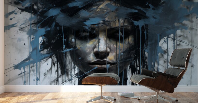 SOCIOPATH – Dark Abstract Art Print Wall Murals