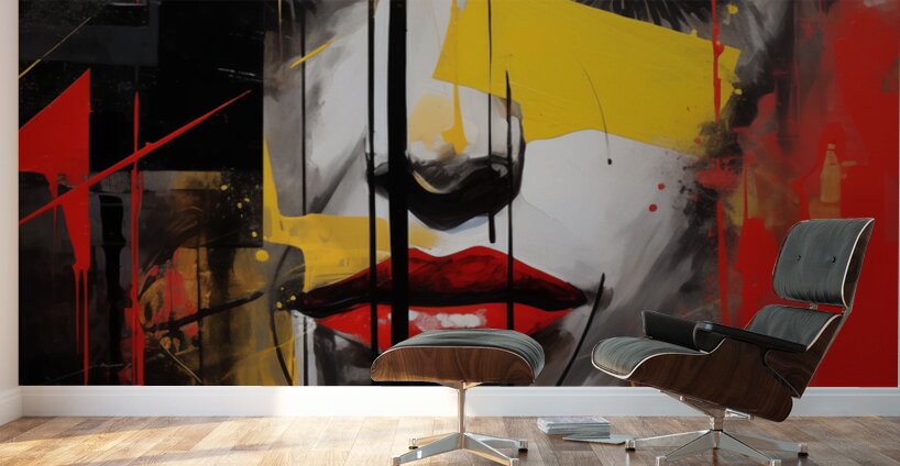 Addiction – Abstract Portrait Print Wall Murals